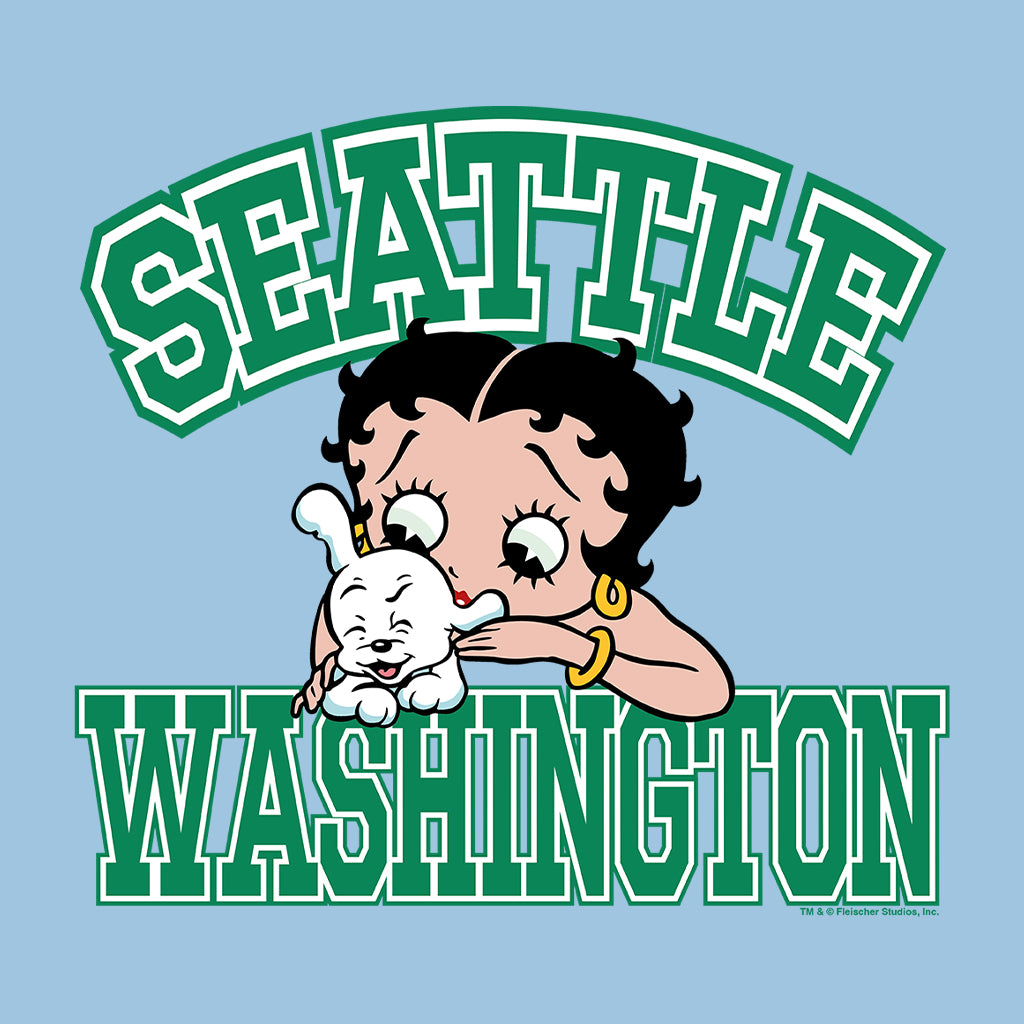 Betty Boop Pudgy Seattle Washington Kids T-Shirt