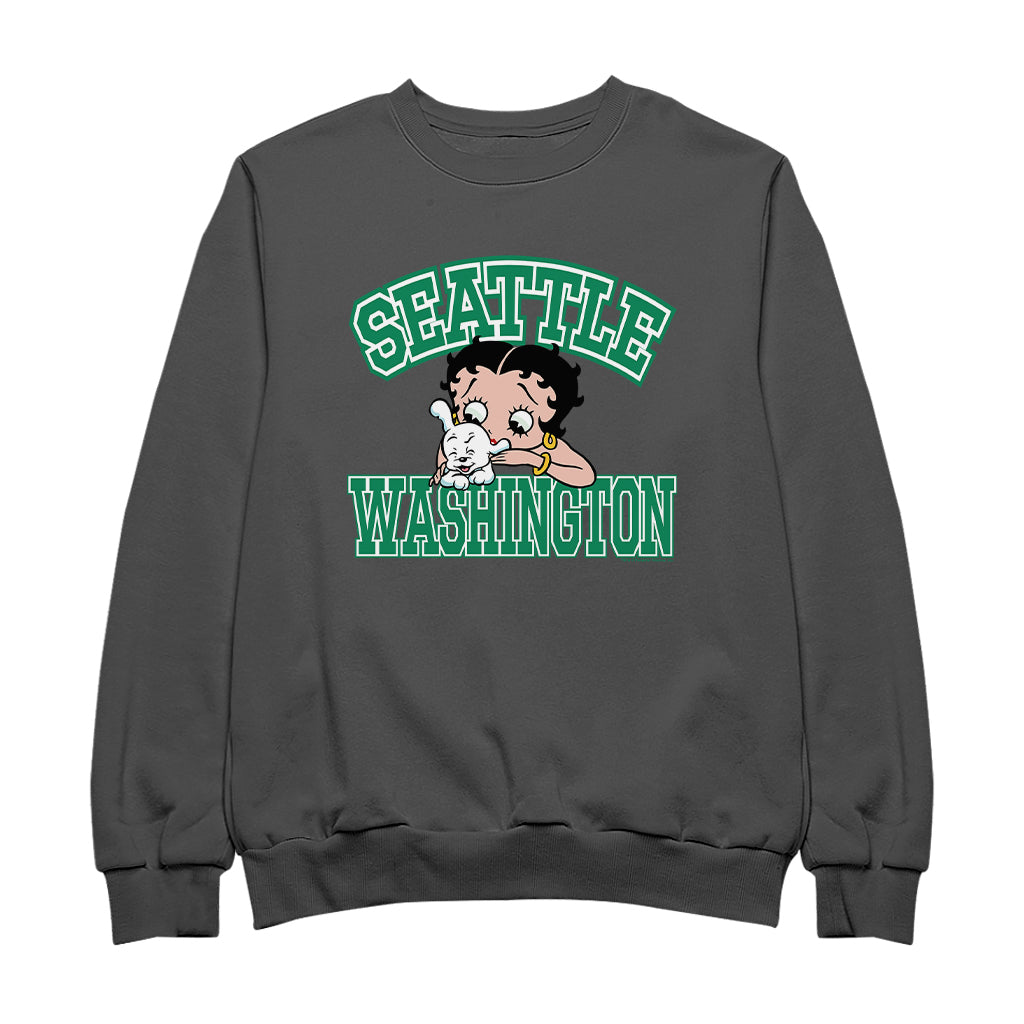 Betty Boop Pudgy Seattle Washington Women's Sweatshirt