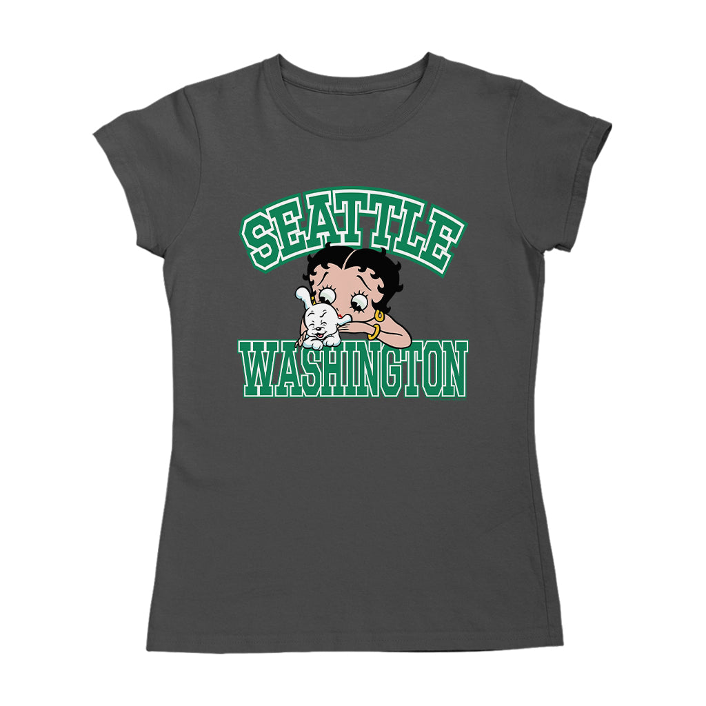 Betty Boop Pudgy Seattle Washington Women's T-Shirt