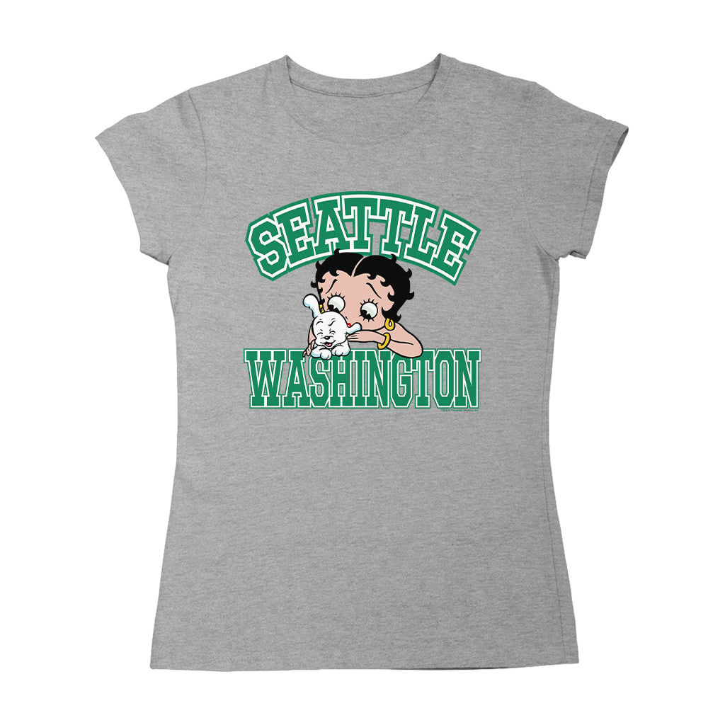 Betty Boop Pudgy Seattle Washington Women's T-Shirt