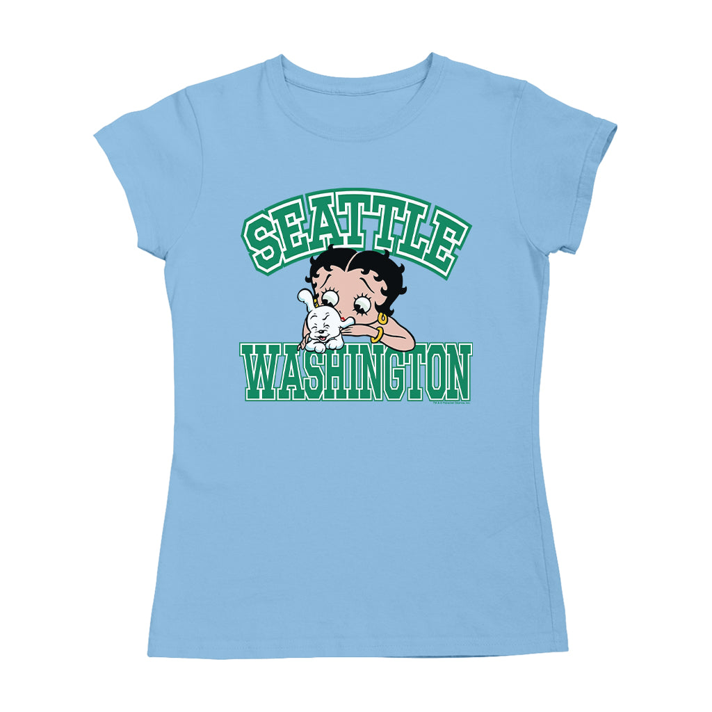 Betty Boop Pudgy Seattle Washington Women's T-Shirt