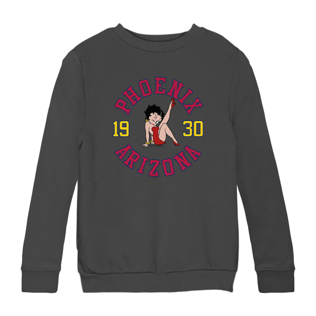 Betty Boop Phoenix Arizona 1930 Kids Sweatshirt