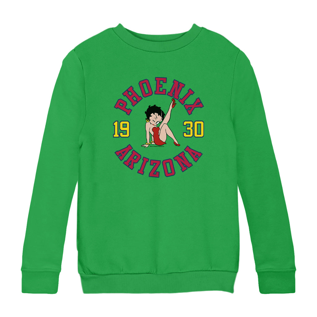 Betty Boop Phoenix Arizona 1930 Kids Sweatshirt