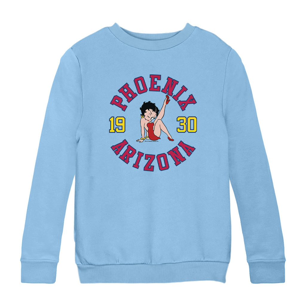 Betty Boop Phoenix Arizona 1930 Kids Sweatshirt