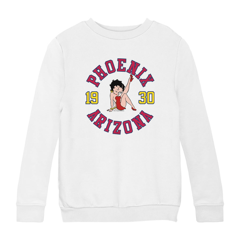 Betty Boop Phoenix Arizona 1930 Kids Sweatshirt