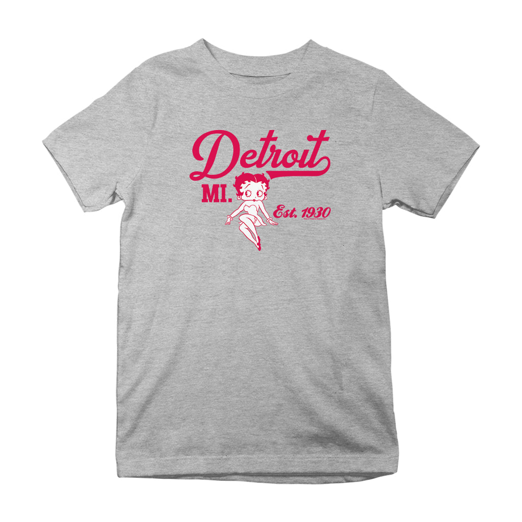 Betty Boop Detroit MI. Est 1930 Kids T-Shirt