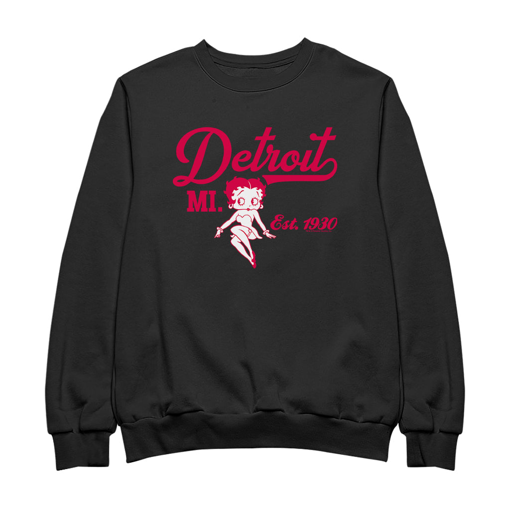 Betty Boop Detroit MI. Est 1930 Men's Sweatshirt