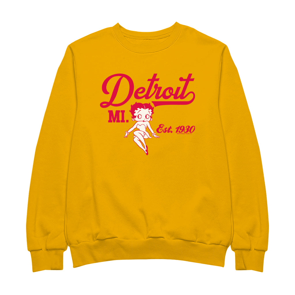 Betty Boop Detroit MI. Est 1930 Men's Sweatshirt