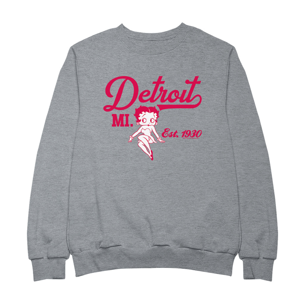 Betty Boop Detroit MI. Est 1930 Men's Sweatshirt