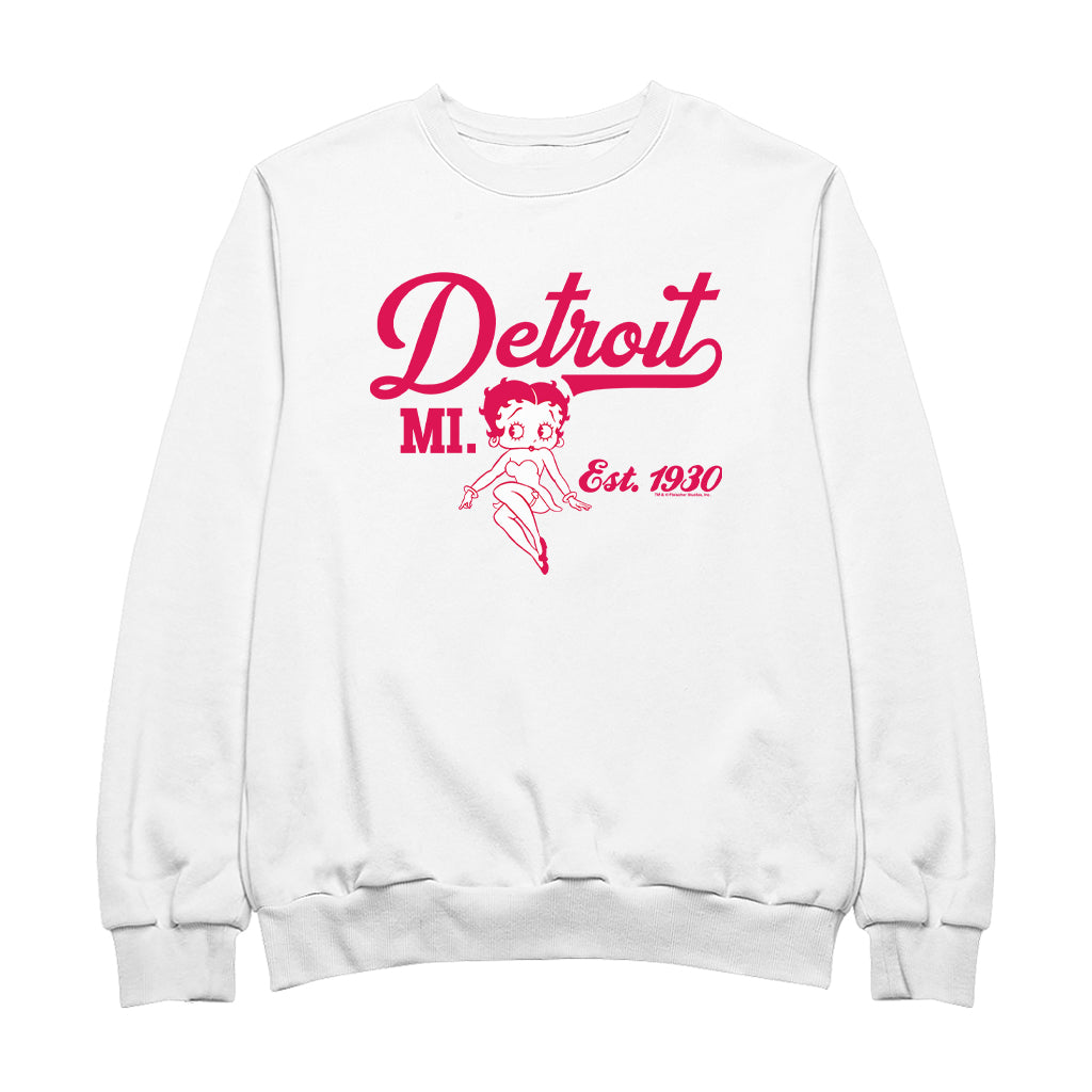 Betty Boop Detroit MI. Est 1930 Men's Sweatshirt