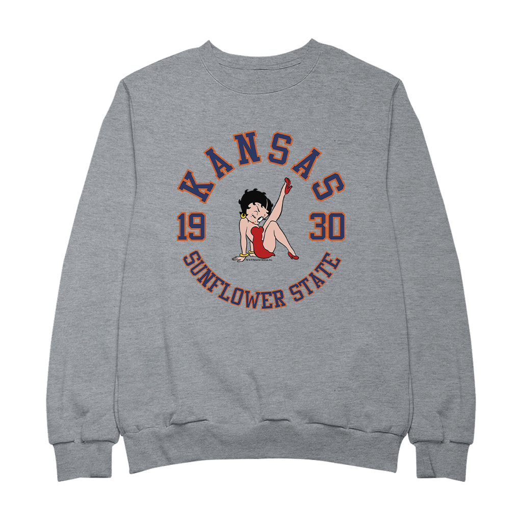 Betty Boop Kansas Sunflower State Men's Sweatshirt