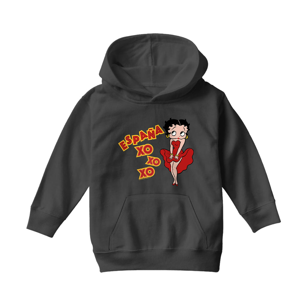 Betty Boop Espana XO XO XO Kids Hooded Sweatshirt
