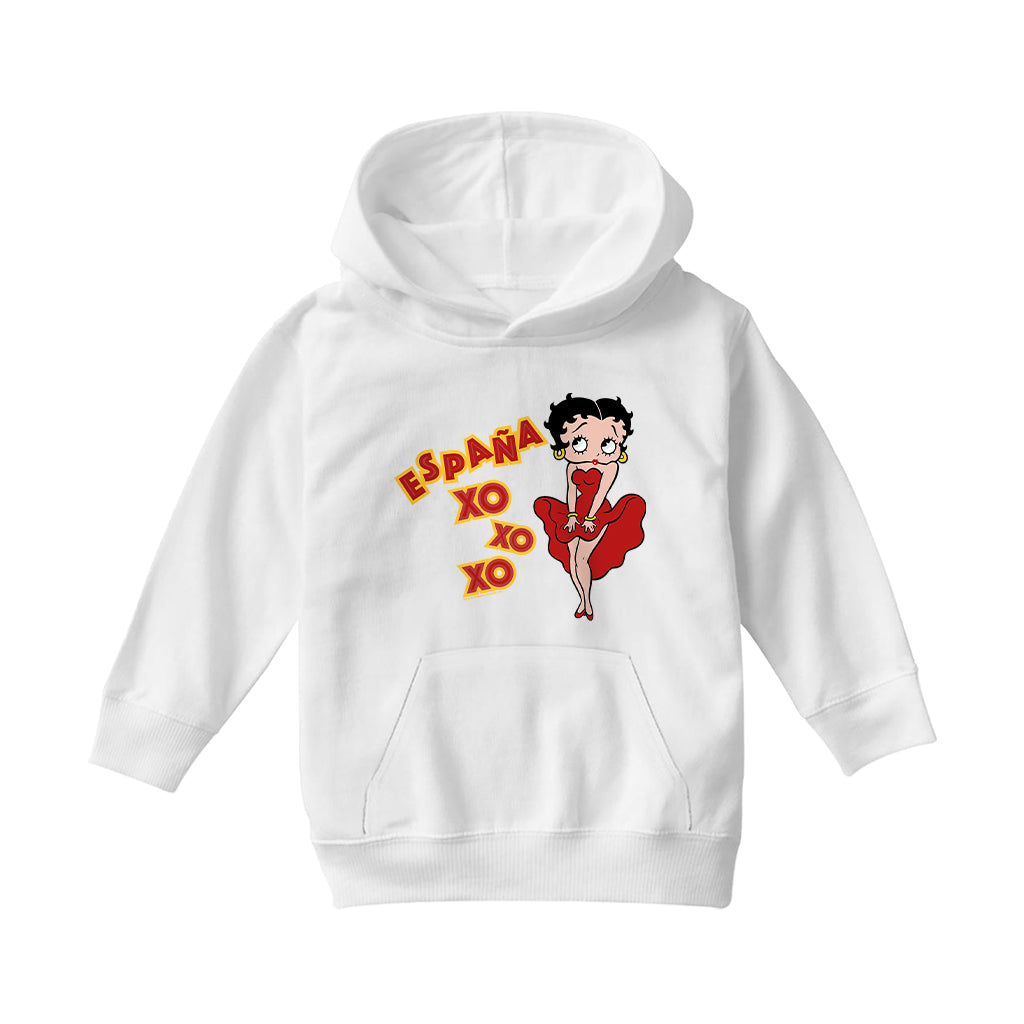 Betty Boop Espana XO XO XO Kids Hooded Sweatshirt