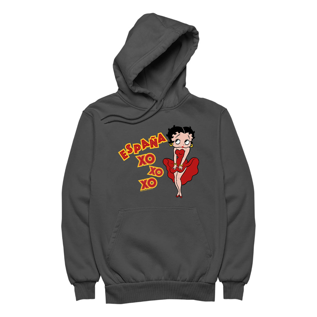 Betty Boop Espana XO XO XO Men's Hooded Sweatshirt
