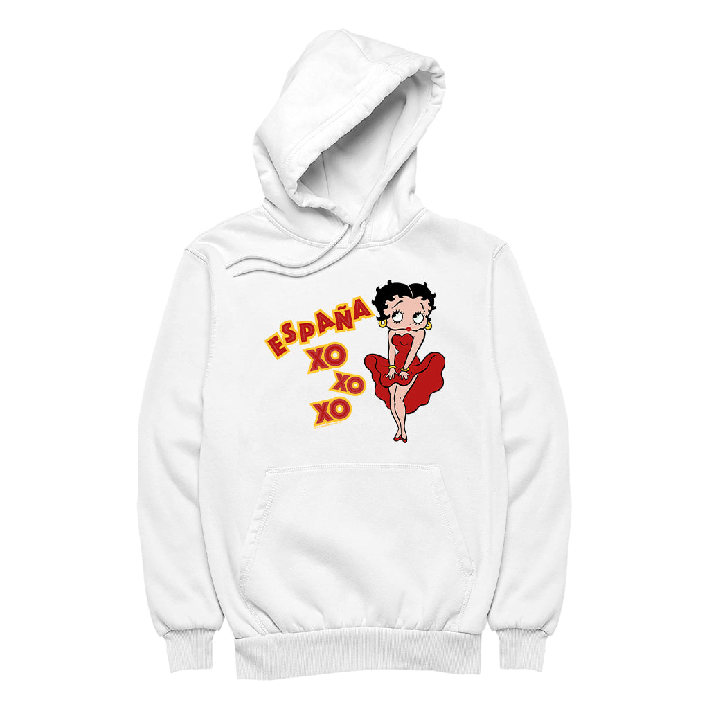 Betty Boop Espana XO XO XO Women's Hooded Sweatshirt
