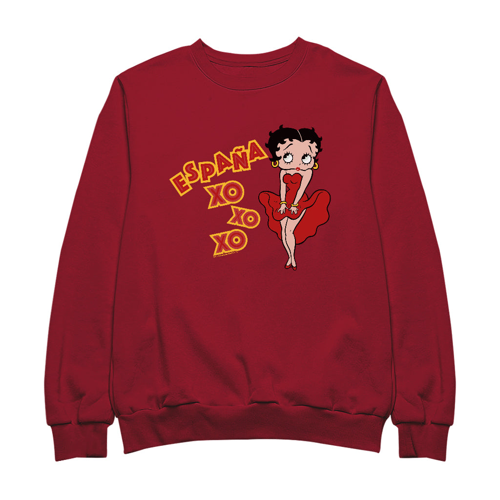 Betty Boop Espana XO XO XO Women's Sweatshirt