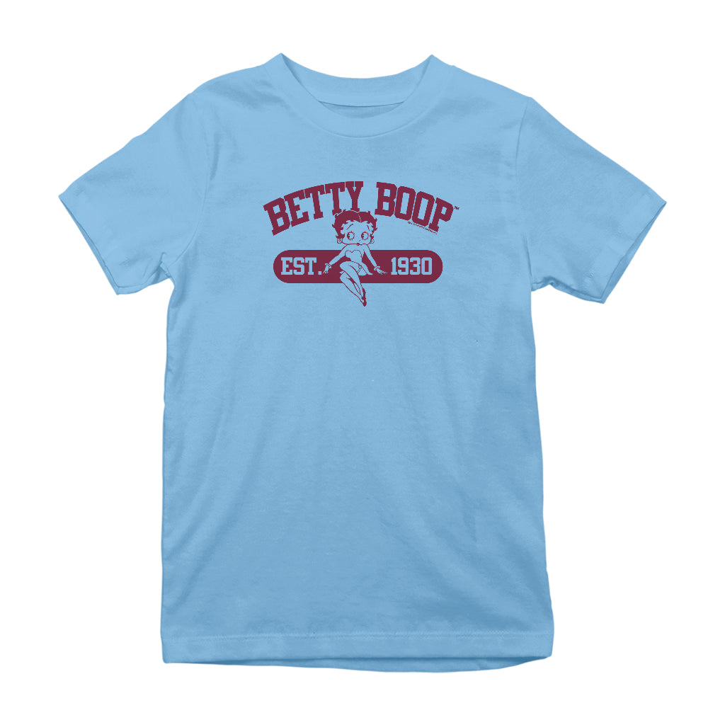 Betty Boop Est. 1930 Varsity Style Kids T-Shirt