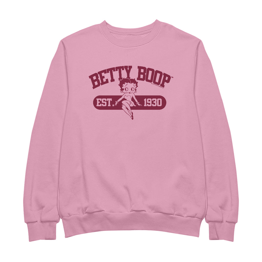 Betty Boop Est. 1930 Varsity Style Men's Sweatshirt