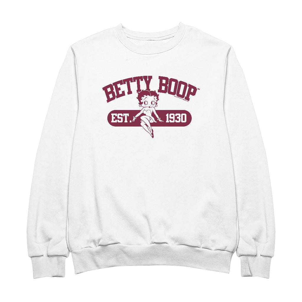 Betty Boop Est. 1930 Varsity Style Men's Sweatshirt