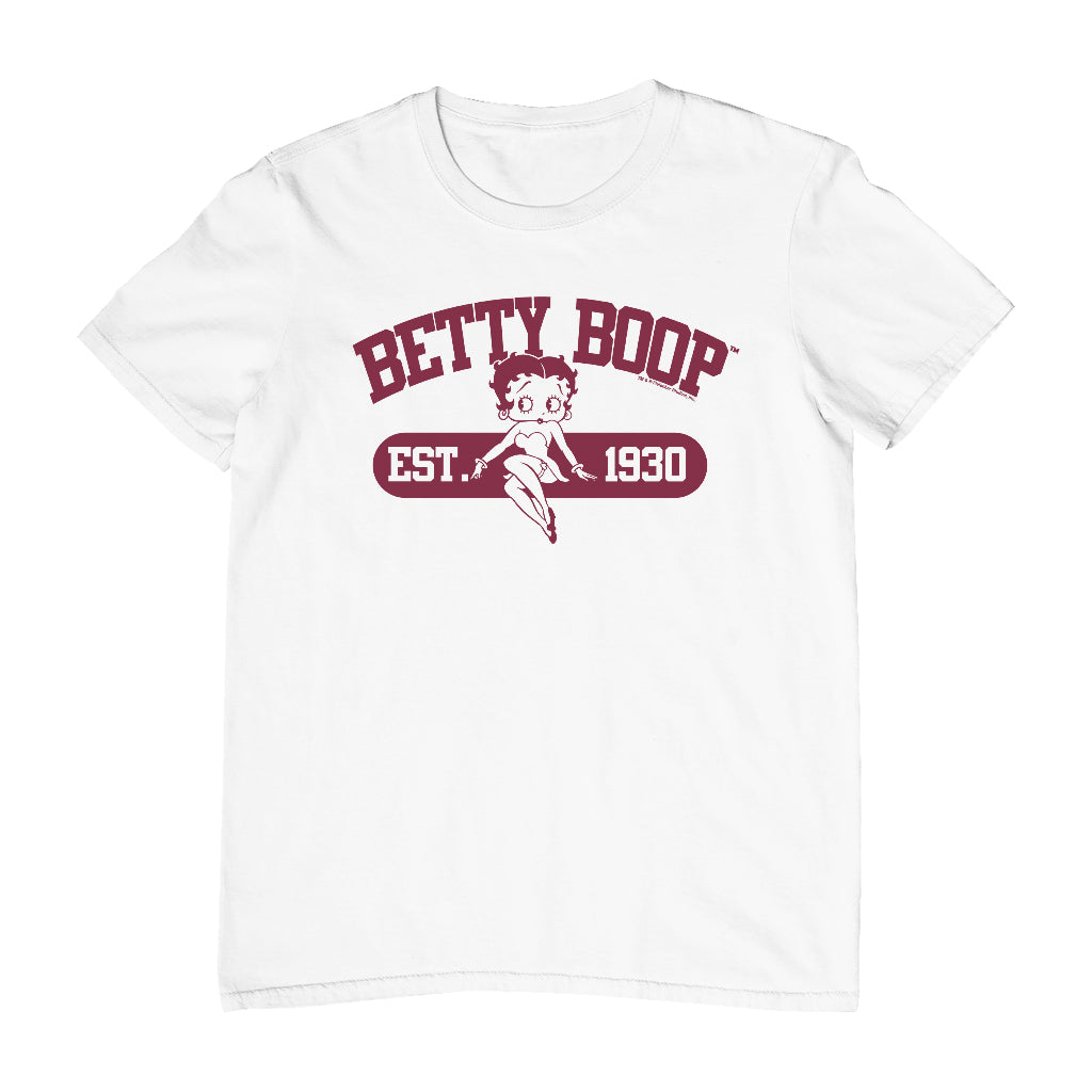 Betty Boop Est. 1930 Varsity Style Men's T-Shirt