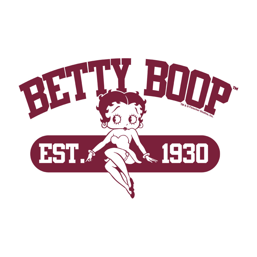 Betty Boop Est. 1930 Varsity Style Women's Hooded Sweatshirt