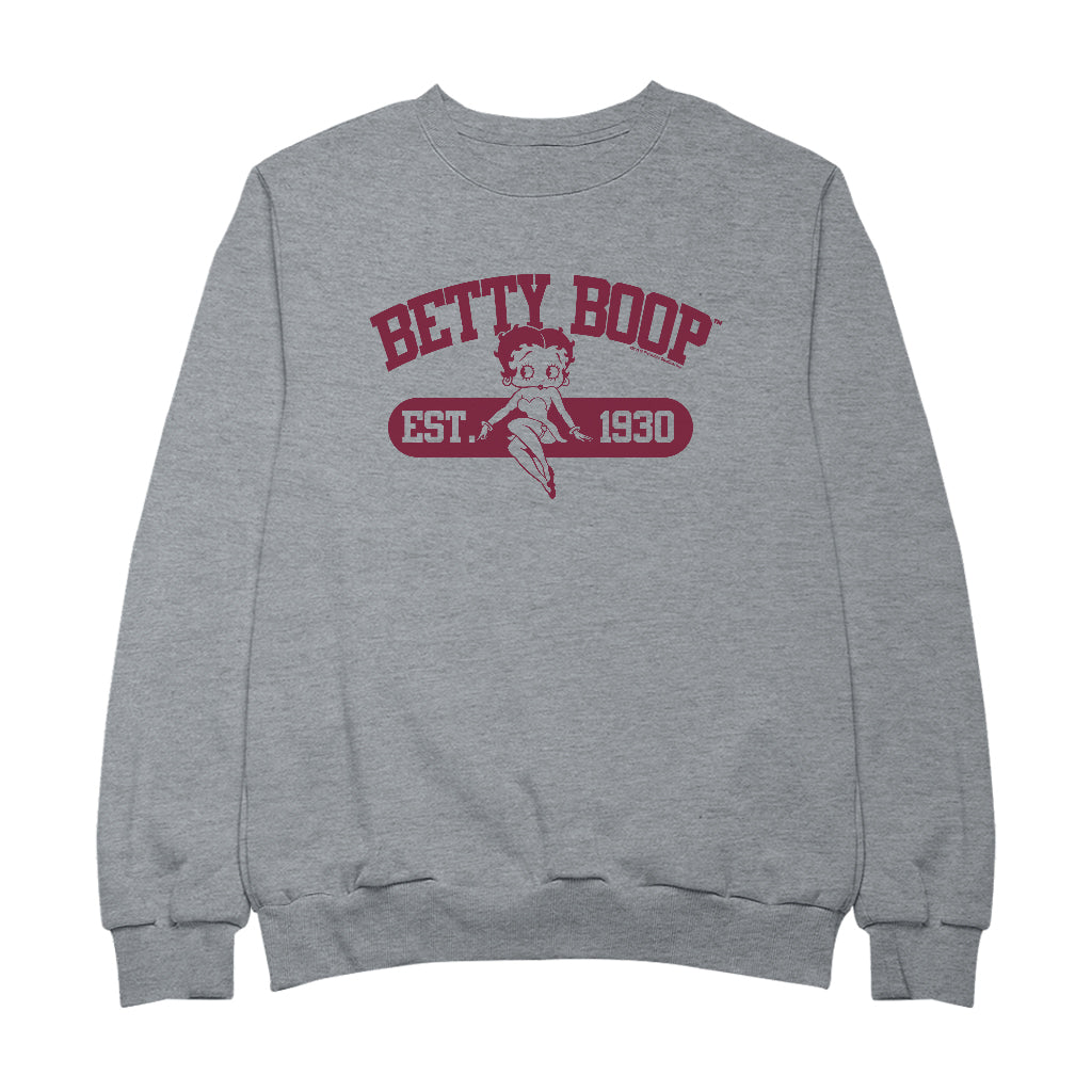 Betty Boop Est. 1930 Varsity Style Women's Sweatshirt
