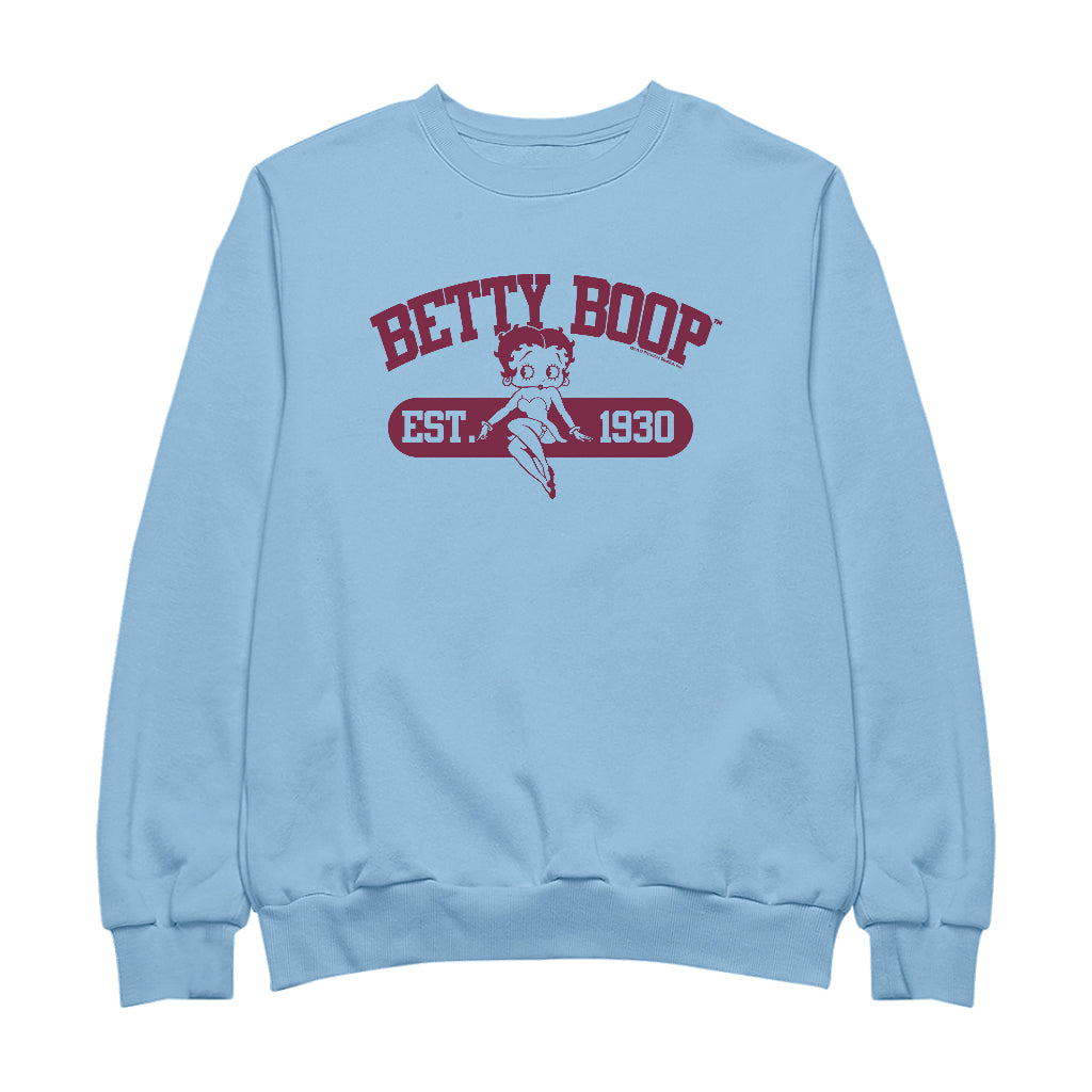 Betty Boop Est. 1930 Varsity Style Women's Sweatshirt