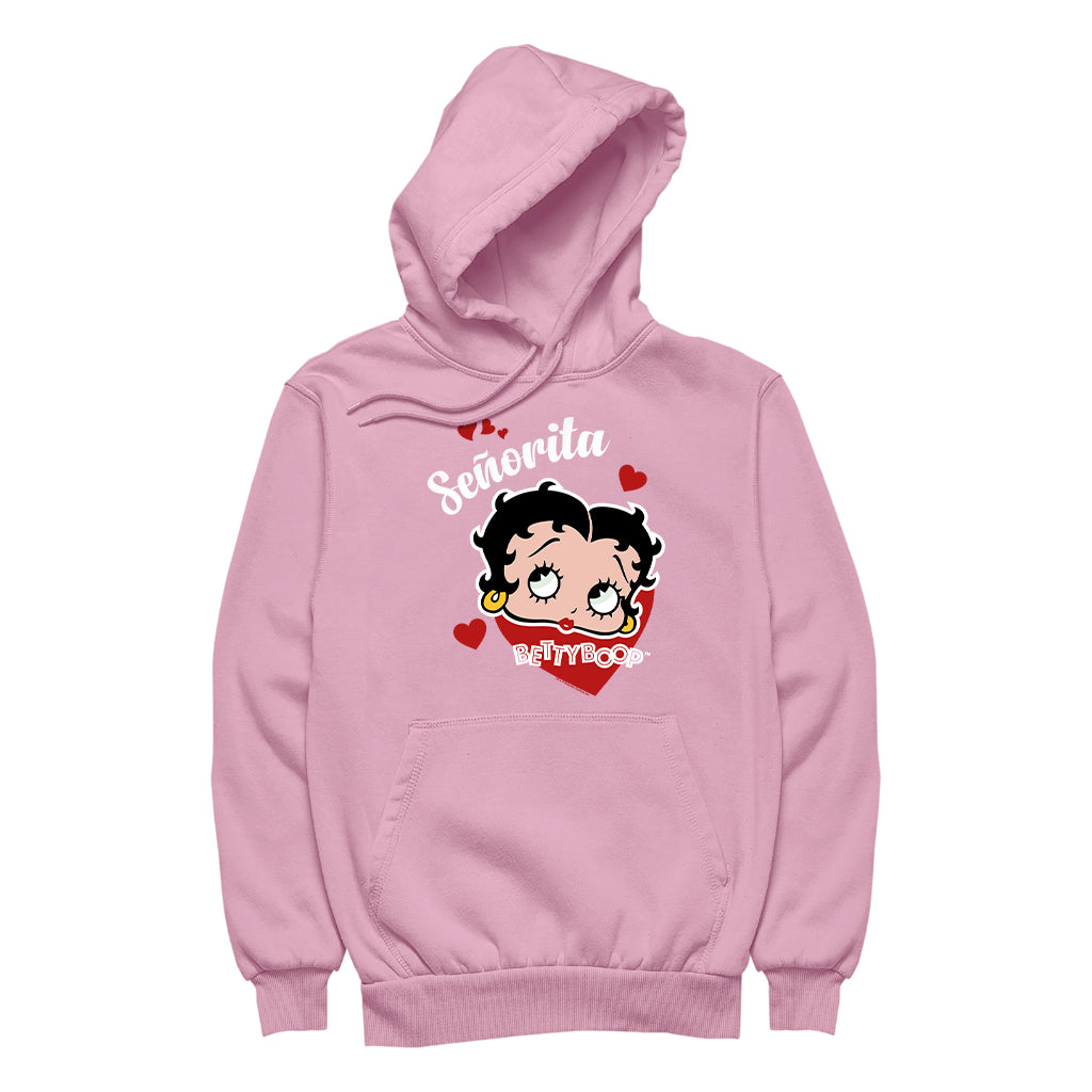 Betty Boop Senorita Hearts Women's Hooded Sweatshirt