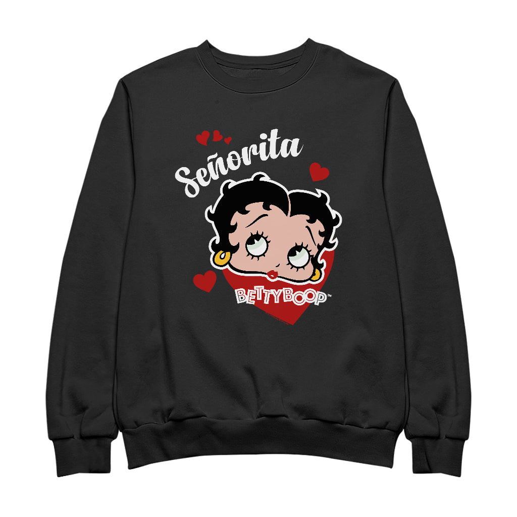 Betty Boop Senorita Hearts Women's Sweatshirt