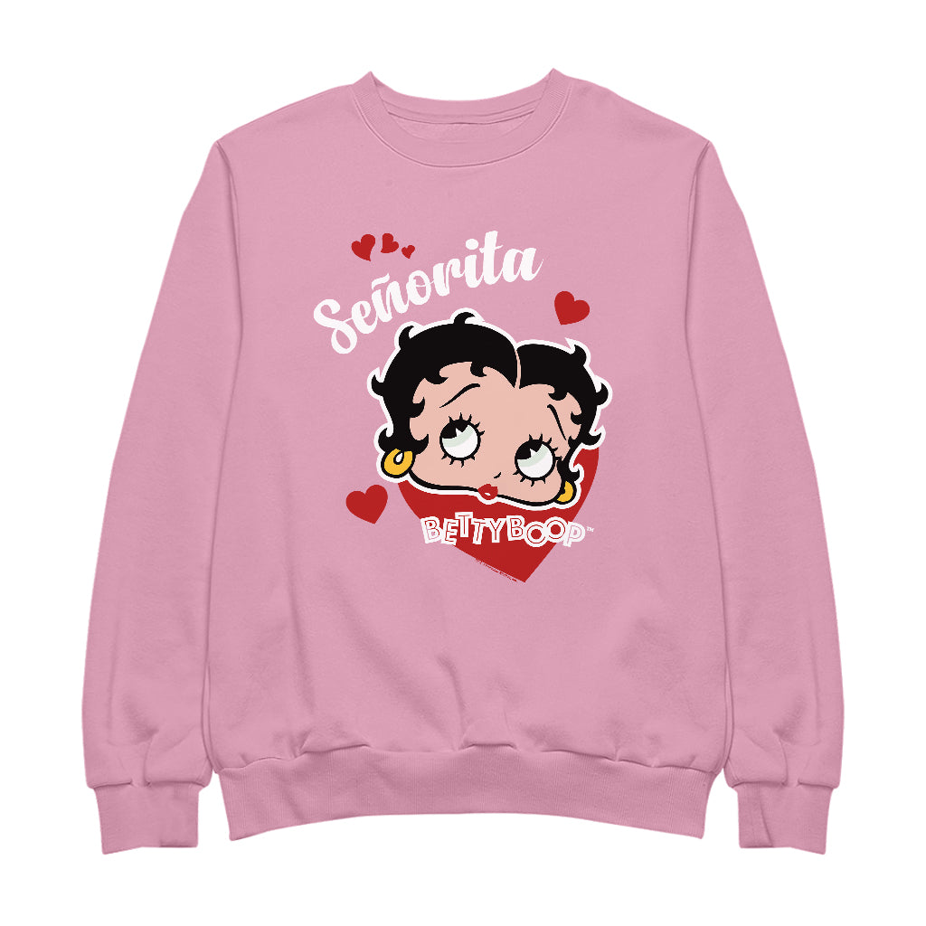 Betty Boop Senorita Hearts Women's Sweatshirt