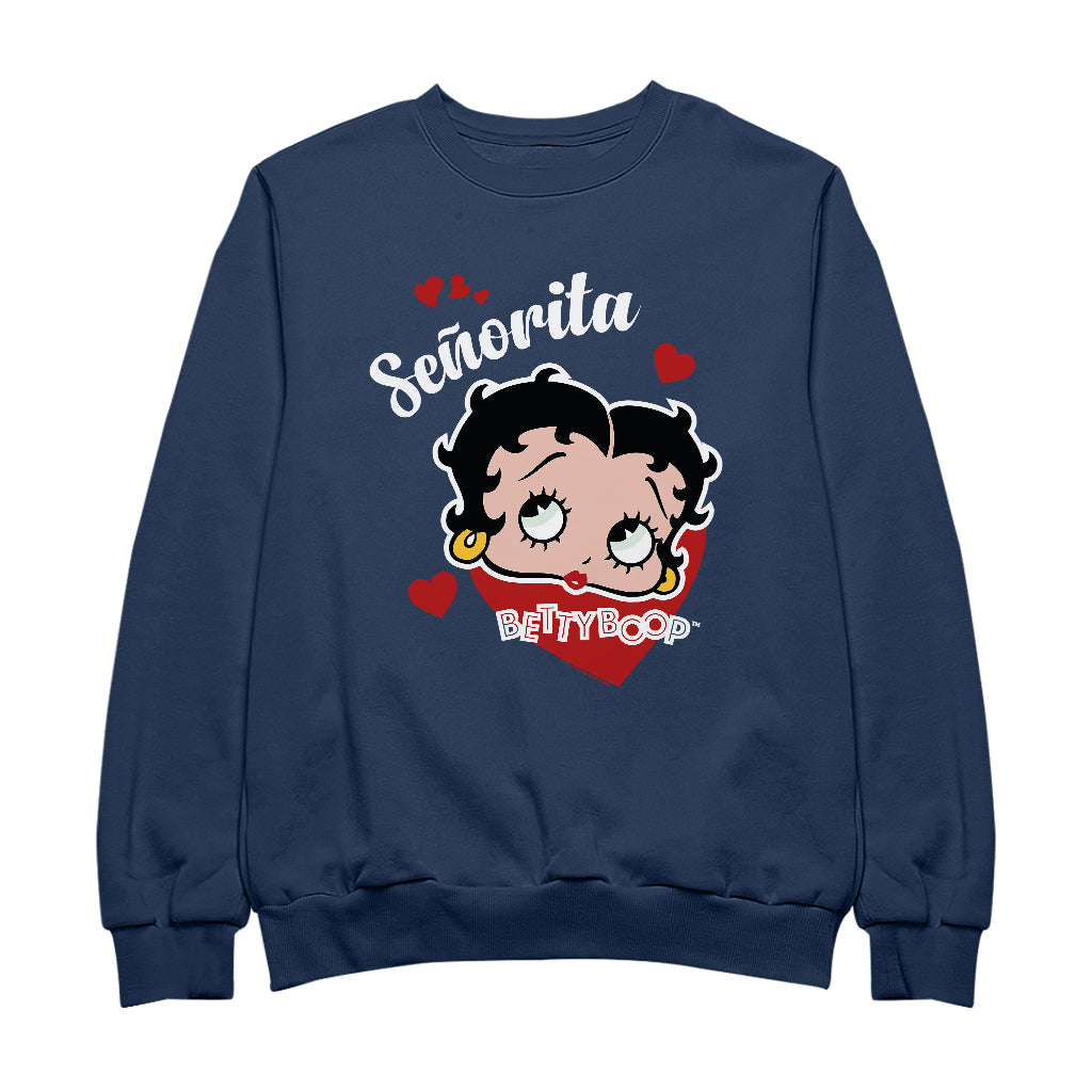 Betty Boop Senorita Hearts Women's Sweatshirt
