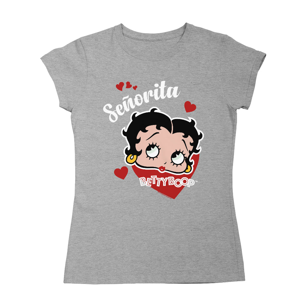 Betty Boop Senorita Hearts Women's T-Shirt