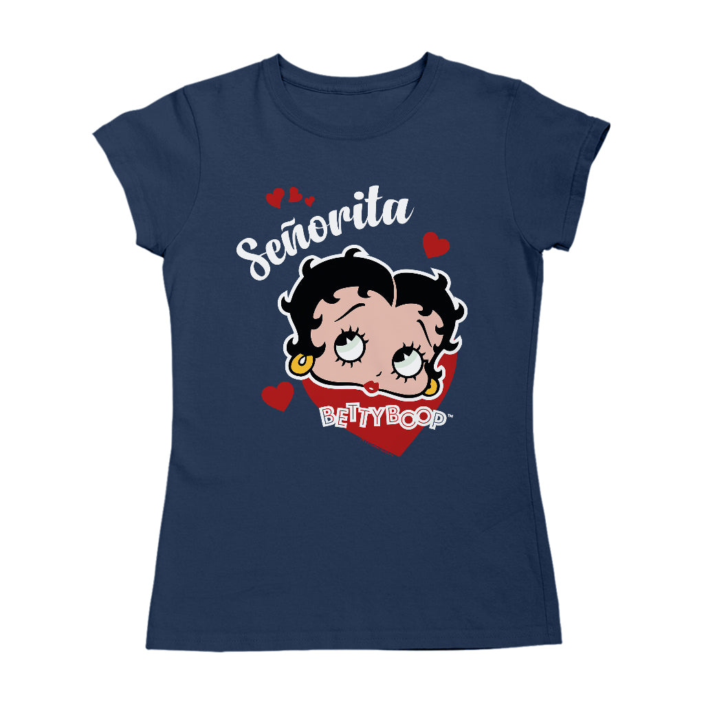 Betty Boop Senorita Hearts Women's T-Shirt