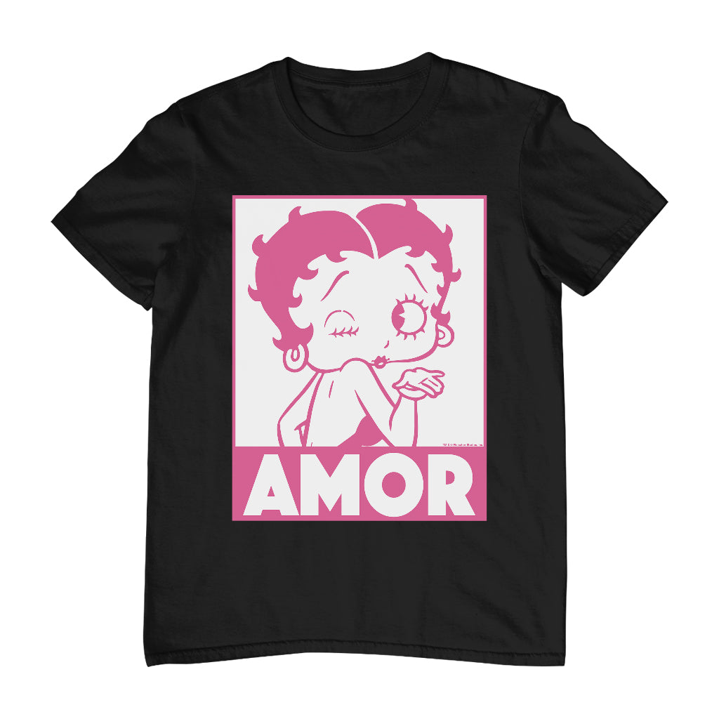 Betty Boop Amor Wink Kiss Men's T-Shirt