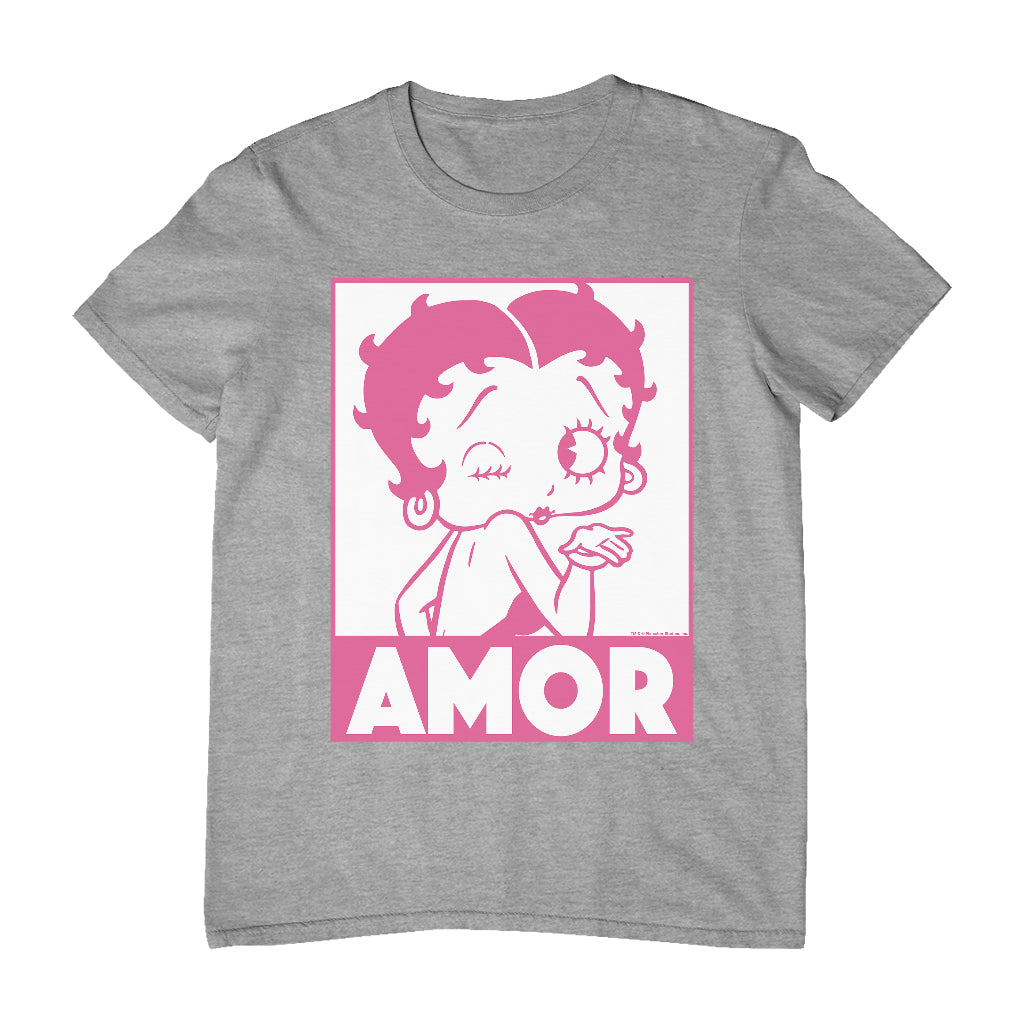 Betty Boop Amor Wink Kiss Men's T-Shirt
