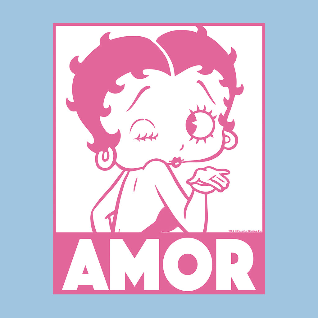 Betty Boop Amor Wink Kiss Men's Hooded Sweatshirt