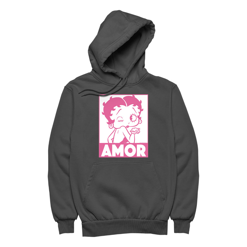Betty Boop Amor Wink Kiss Women's Hooded Sweatshirt