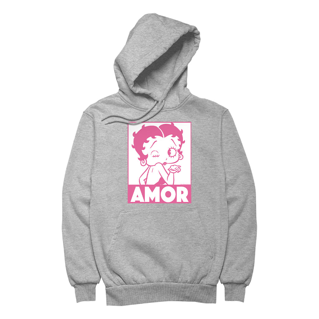 Betty Boop Amor Wink Kiss Women's Hooded Sweatshirt
