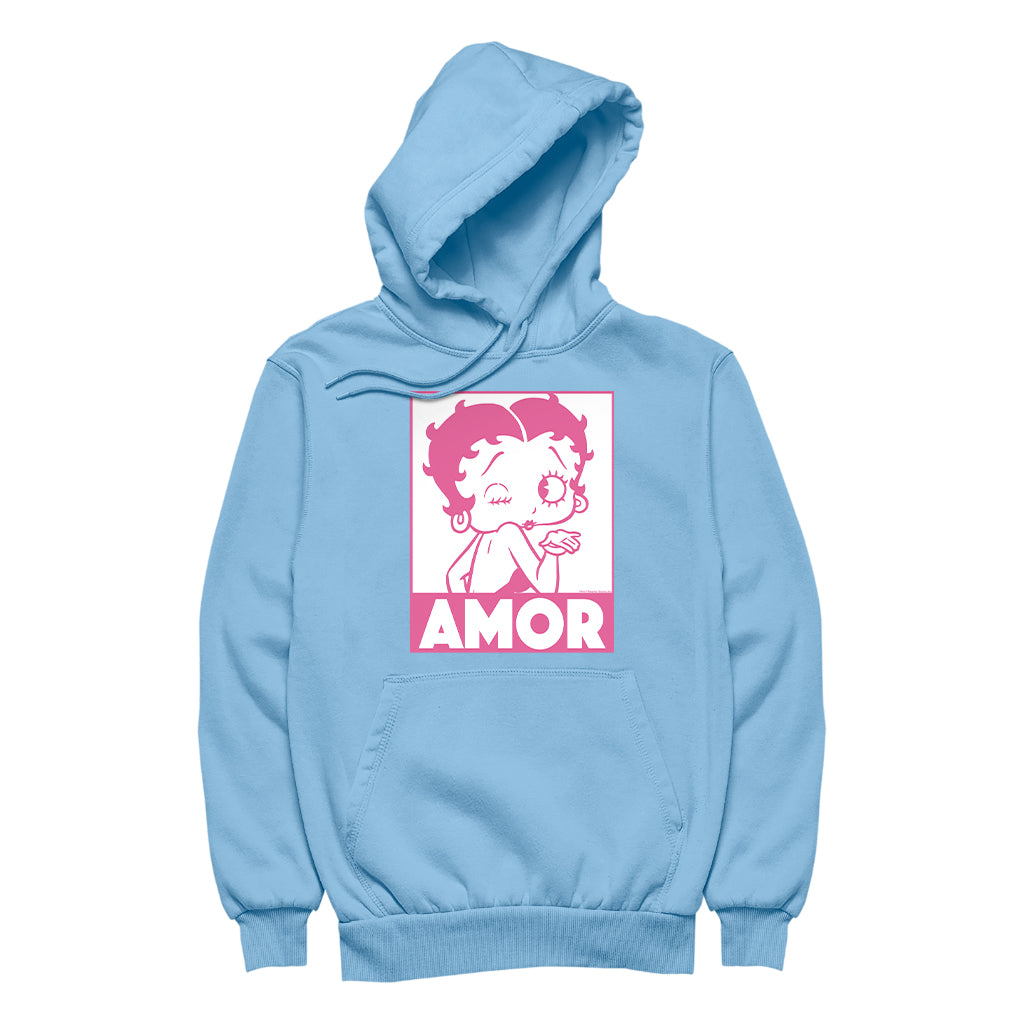Betty Boop Amor Wink Kiss Women's Hooded Sweatshirt