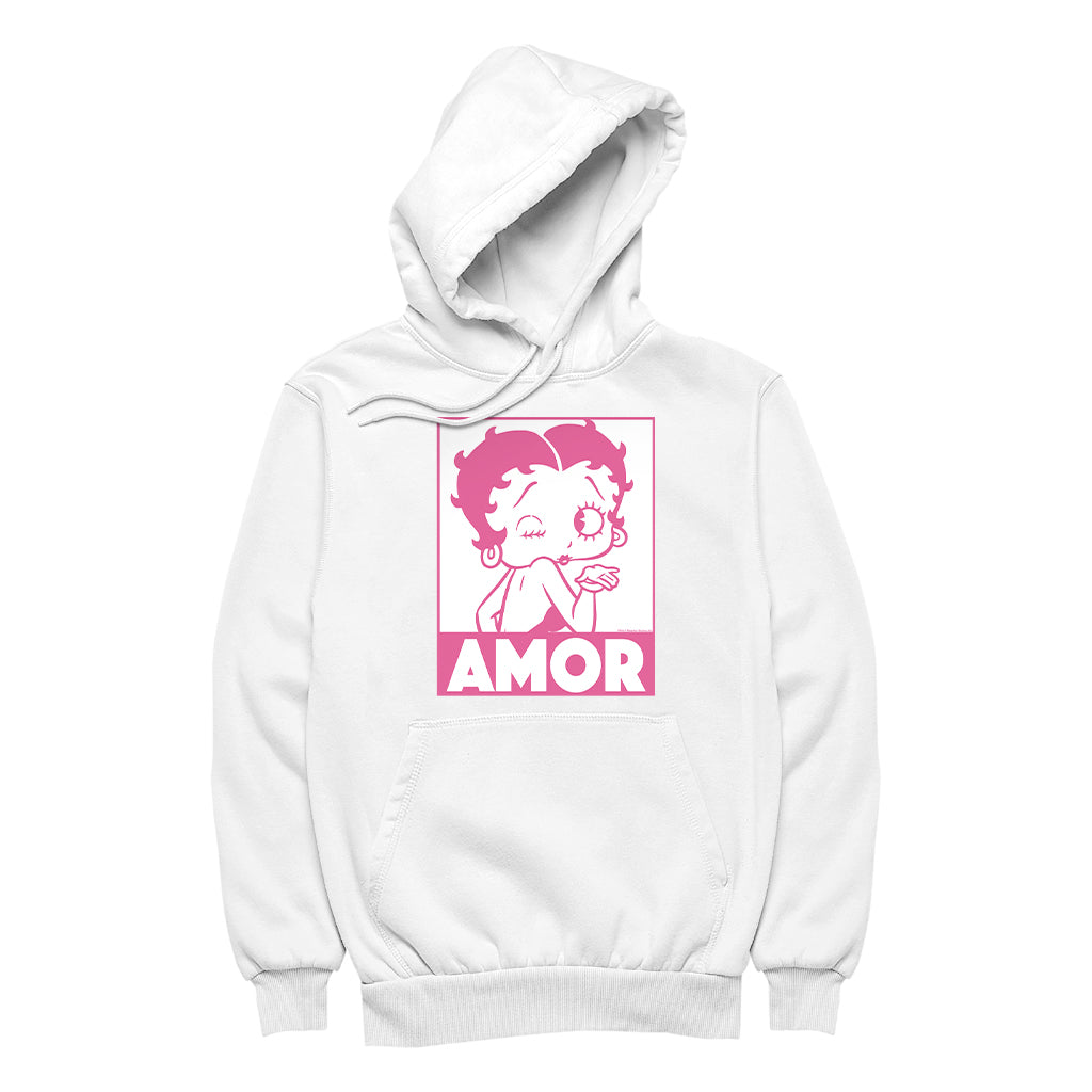 Betty Boop Amor Wink Kiss Women's Hooded Sweatshirt