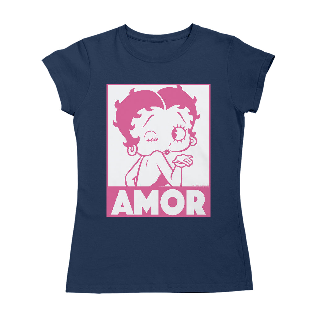 Betty Boop Amor Wink Kiss Women's T-Shirt