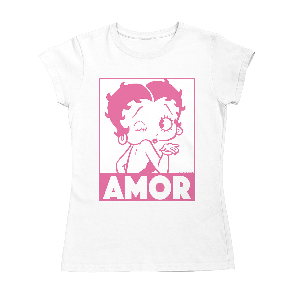 Betty Boop Amor Wink Kiss Women's T-Shirt