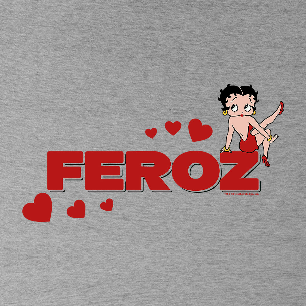 Betty Boop Feroz Hearts Kids T-Shirt
