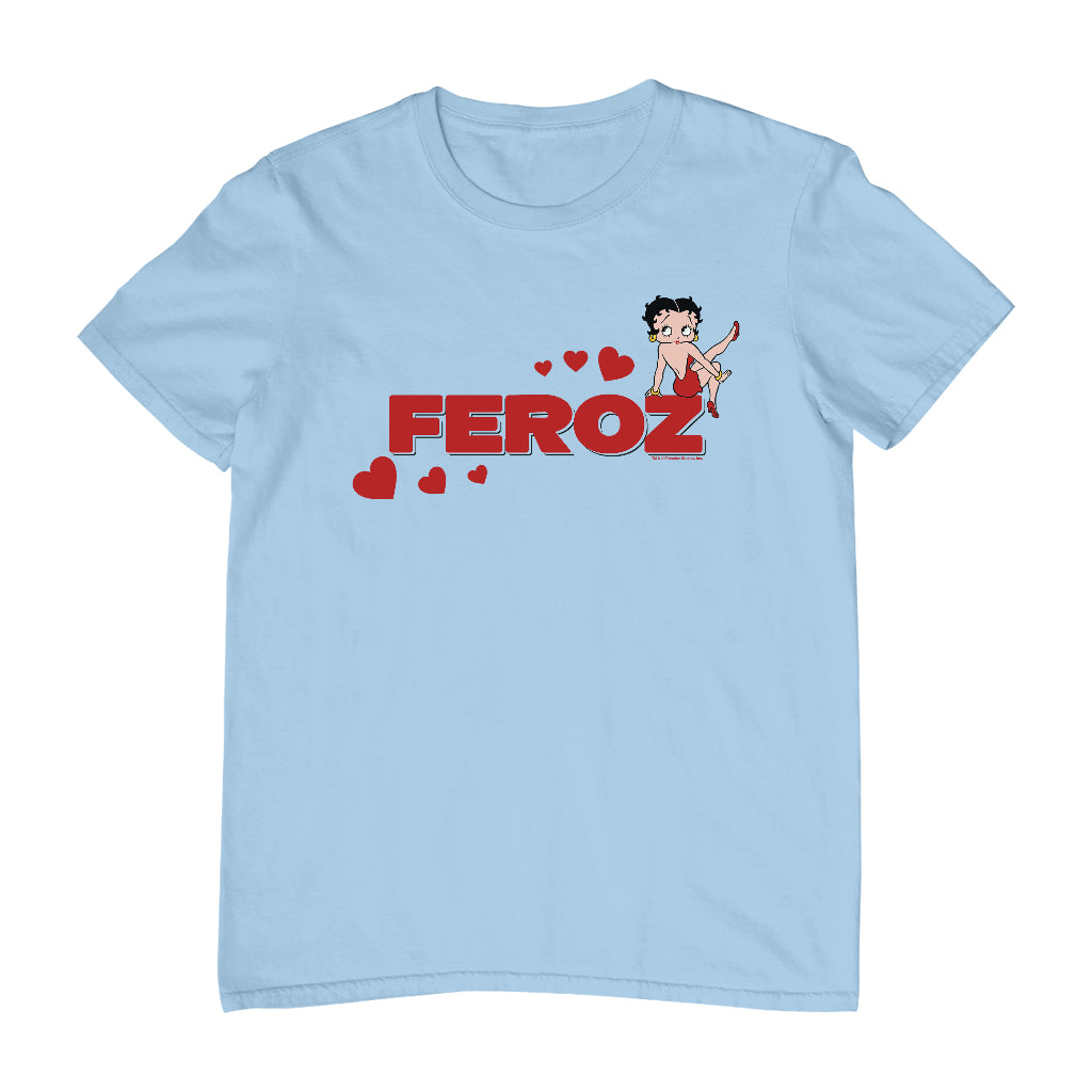Betty Boop Feroz Hearts Men's T-Shirt