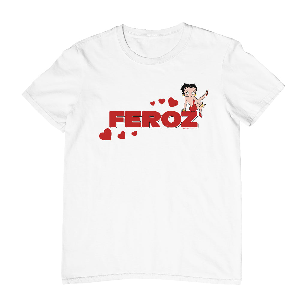 Betty Boop Feroz Hearts Men's T-Shirt