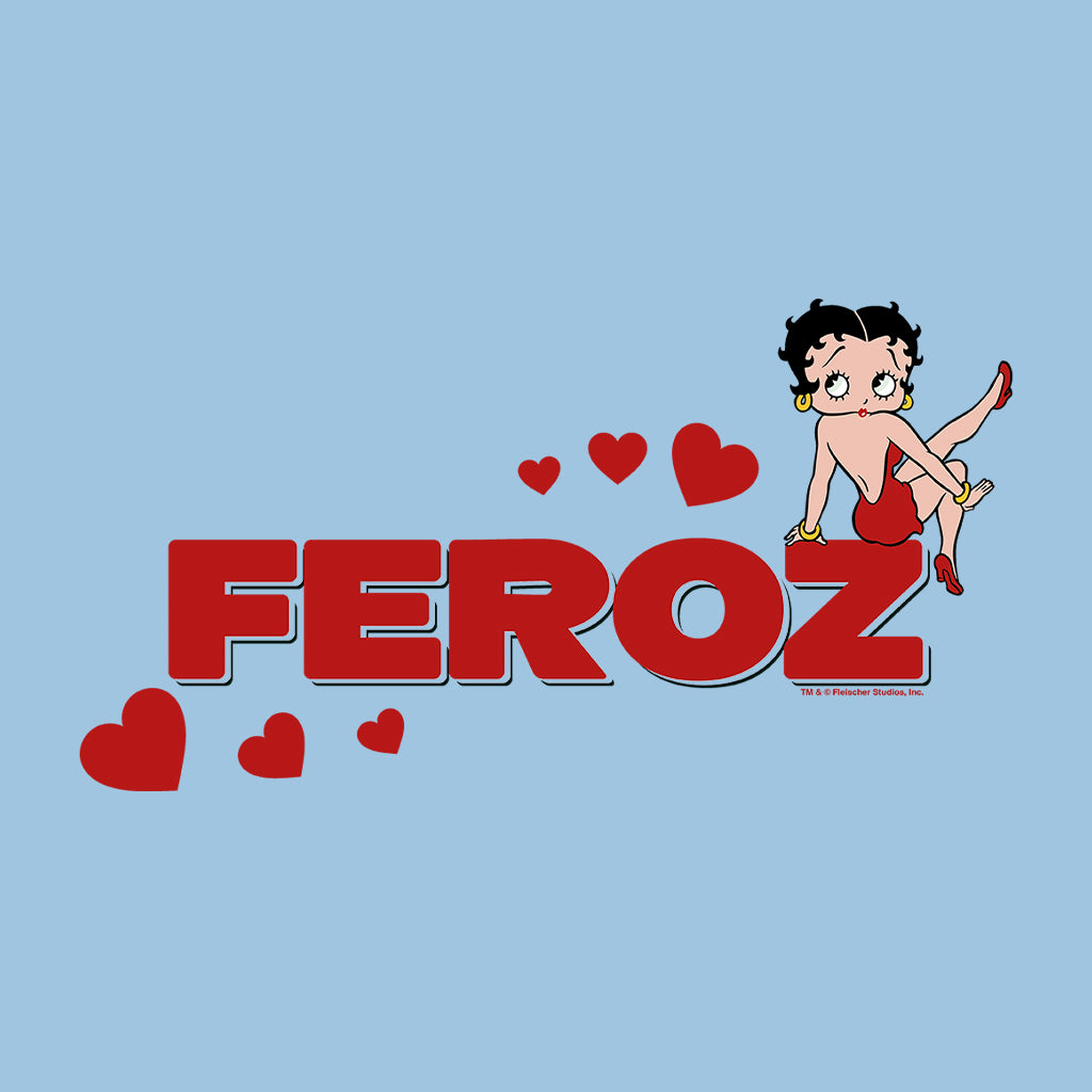 Betty Boop Feroz Hearts Men's Sweatshirt
