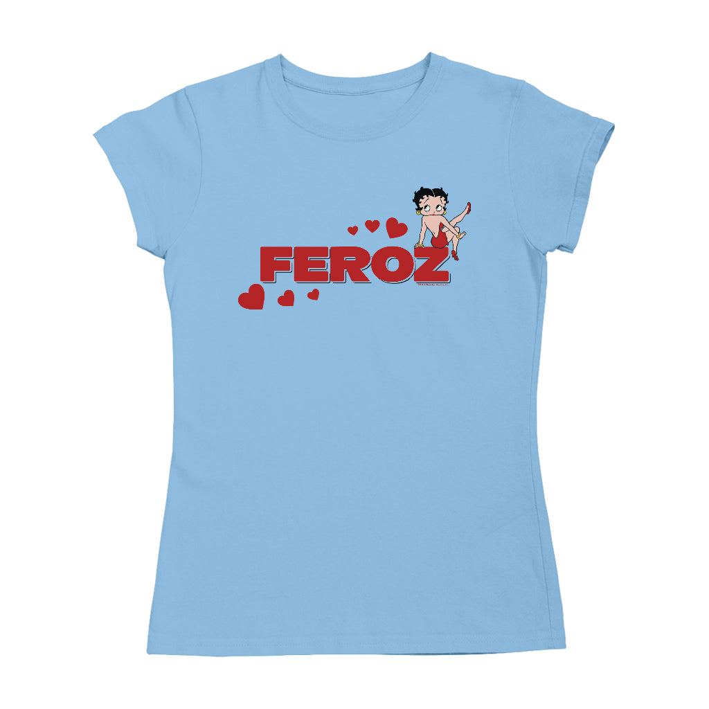 Betty Boop Feroz Hearts Women's T-Shirt