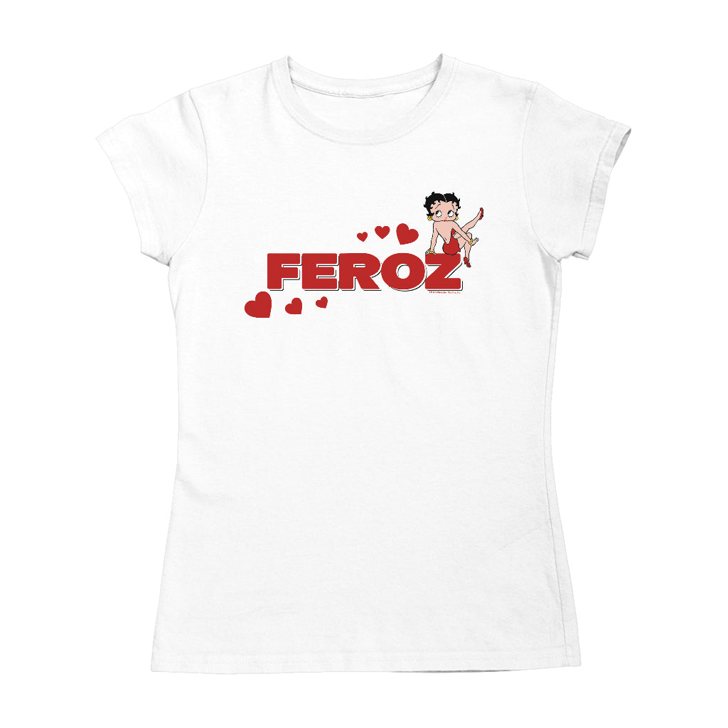Betty Boop Feroz Hearts Women's T-Shirt