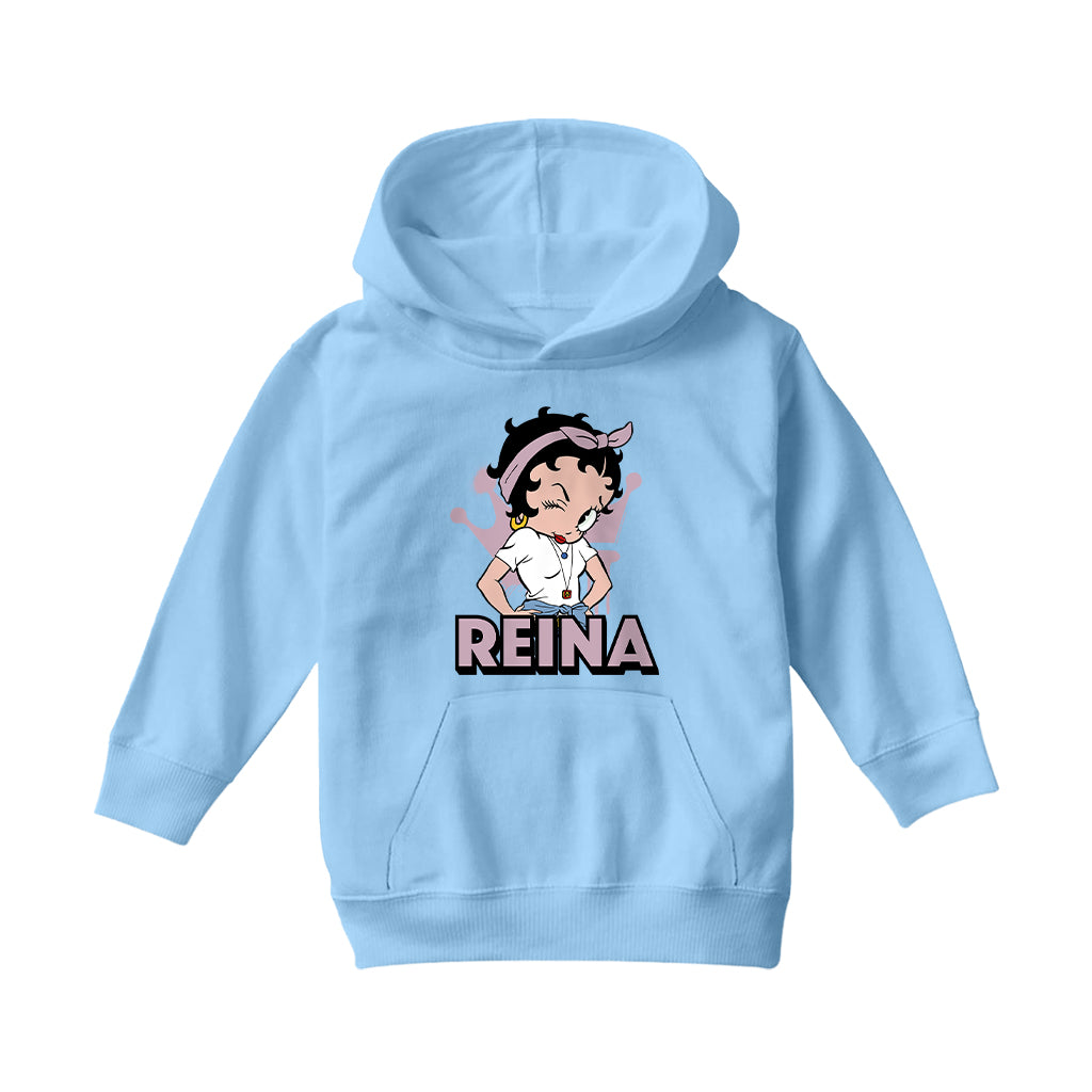Betty Boop Reina Hair Tie Kids Hooded Sweatshirt