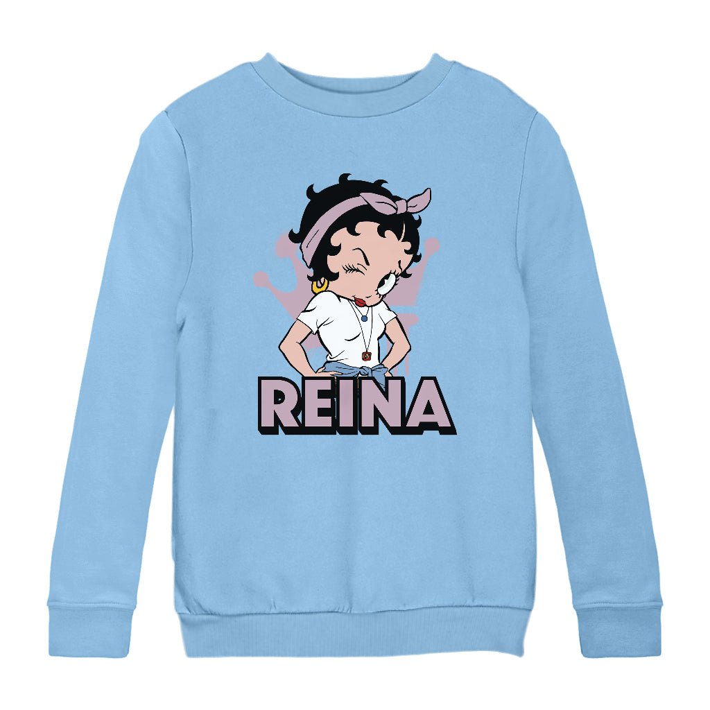 Betty Boop Reina Hair Tie Kids Sweatshirt